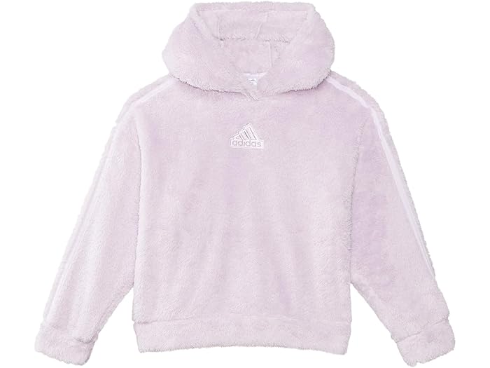 (取寄) アディダス キッズ ガールズ コージー ファーリー シェルパ フーデット プルオーバー (ビッグ キッド) adidas Kids girls adidas Kids Cozy Furry Sherpa Hooded Pullover (Big Kid) Ice Lavender
