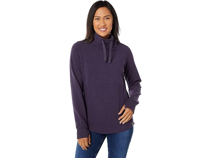 (取寄) エルエルビーン レディース ビーンズ コージー ミックスド ニット プルオーバー L.L.Bean women L.L.Bean Bean's Cozy Mixed Knits Pullover Darkest Purple Heather