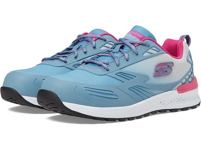 (取寄) スケッチャーズ スニーカー ワーク レディース ブルクリン - ケイティン コンプ トゥ SKECHERS Work women SKECHERS Work Bulklin - Kaytin Comp Toe Light Blue/Pink