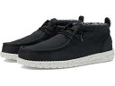 (取寄) ヘイ デュード メンズ ウォーリー ミッド キャンバス Hey Dude men Hey Dude Wally Mid Canvas Black/Wh...