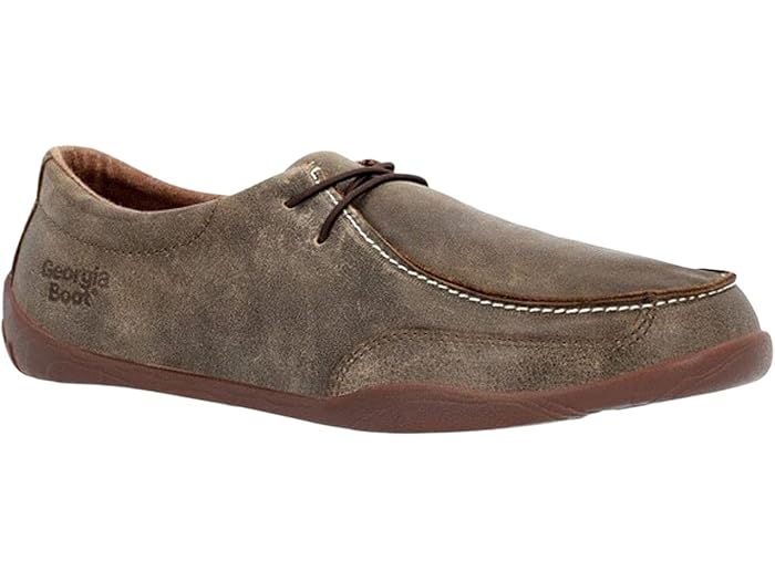 (取寄) ジョージア ブーツ メンズ シーダー フォールズ モック ワラビー Georgia Boot men Cedar Falls Moc Wallabe Brown