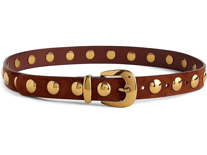 (取寄) メイドウェル レディース クリーン ウェスタン ベルト : スエード ドーム スタッズ Madewell wo..