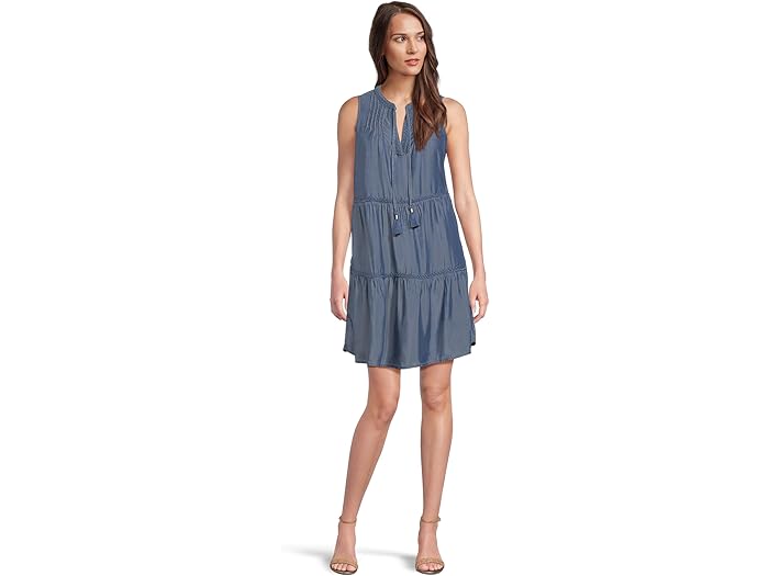 (取寄) トミーバハマ レディース シャンブレー スリーブレス ドレス Tommy Bahama women Chambray Sleeveless Dress Chambray