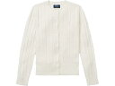 (取寄) ラルフローレン キッズ ガールズ ケーブル ニット コットン カーディガン (ビッグ キッズ) Polo Ralph Lauren Kids girls Cable Knit Cotton Cardigan (Big Kids) Warm White/French Pink Pony Player