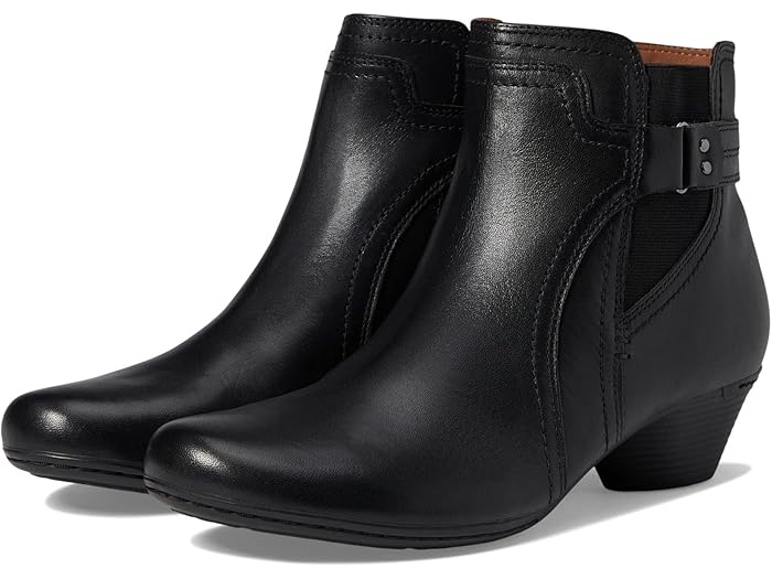 (取寄) コブ ヒル レディース ローレル ブーティ Cobb Hill women Laurel Bootie Black Leather