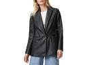 (取寄) オールセインツ レディース デリ レザー ブレーザー AllSaints women Deri Leather Blazer Black