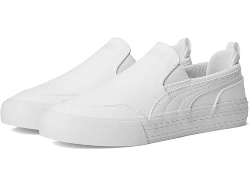 (取寄) プーマ メンズ コート クラシック バルク スリッポン スニーカー PUMA men Court Classic Vulc Slip On Sneakers Puma White/Puma White (取寄) プーマ メンズ コート クラシック バルク スリッポン スニーカー PUMA men Court Classic Vulc Slip On Sneakers Puma White/Puma White