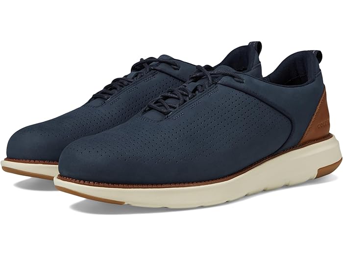 (取寄) コールハーン メンズ グランド アトランティック テクスチャー スニーカー Cole Haan men Grand Atlantic Textured Sneaker Navy Blazer Nubuck/British Tan/Birch