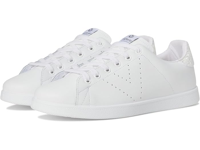 (取寄) ヴィクトリア レザー アンド グリッター victoria Tenis Leather & Glitter Blanco