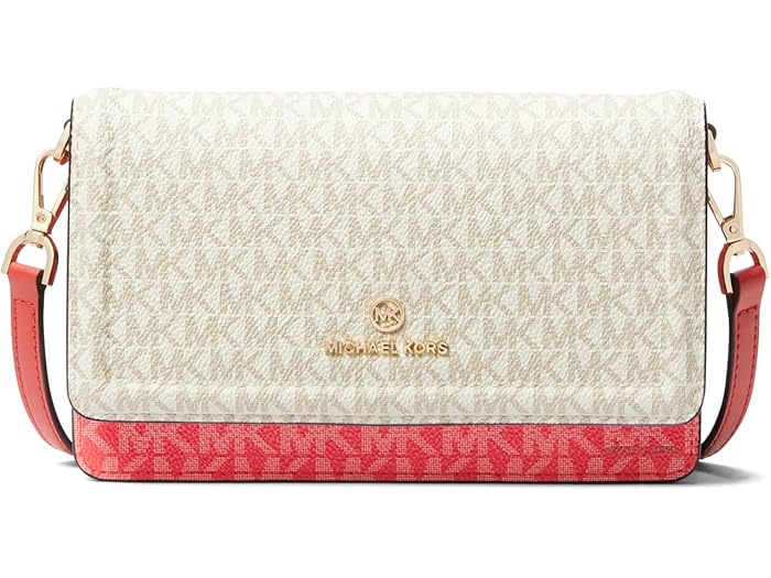 (取寄) マイケルコース レディース ジェット セット チャーム スモール フォン クロスボディ MICHAEL Michael Kors women Jet Set Charm Small Phone Crossbody Spiced Coral Multi 2