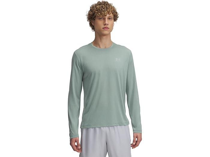 (取寄) アンダーアーマー メンズ ストリーカー ロング スリーブ Under Armour men Streaker Long Sleeve Silica Green/Reflective