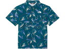 (取寄) ノースフェイス キッズ ボーイズ ショート スリーブ アンフィビアス ボタンダウン The North Face Kids boys Short Sleeve Amphibious Button-Down Blue Moss Gone Fishing Print(4)