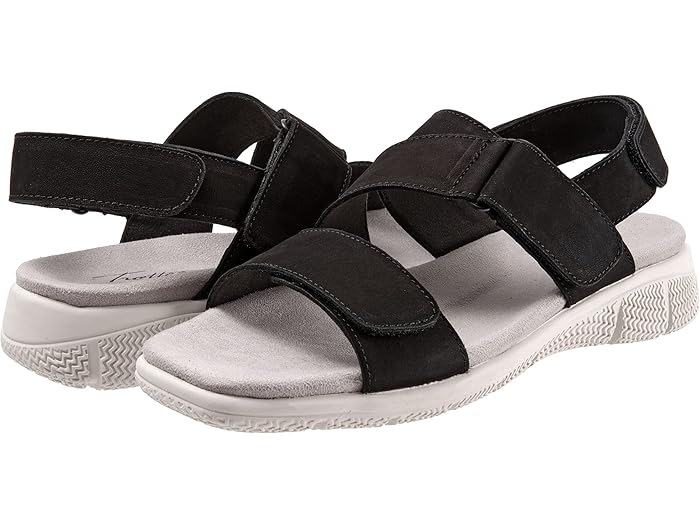 () ȥå ǥ ƥ Trotters women Tatia Black Nubuck