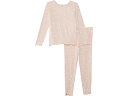 (取寄) ベアフットドリームス キッズ ガールズ ソフト リブド トドラー Barefoot Dreams Kids girls Soft Ribbed Toddler Set(Toddler) Dusty Rose-pearl