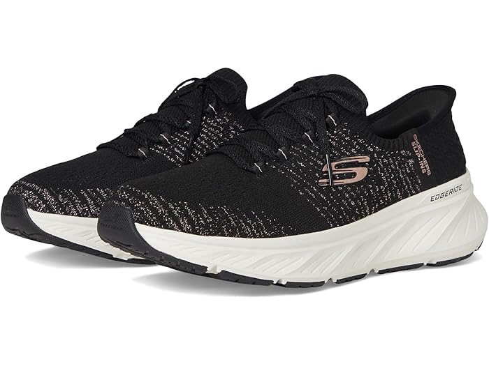 (取寄) スケッチャーズ スニーカー レディース ハンズフリー スリップインズ SKECHERS women Edgeride Hands Free Slip-INS Black Rose Gold