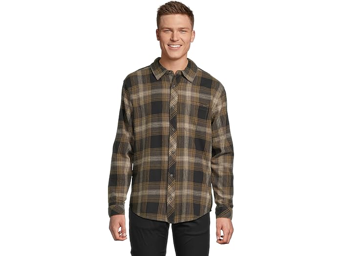 () ӥܥ  ȥ饤 եͥ Billabong men Coastline Flannel Green