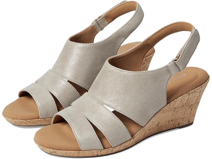 () åݡ ǥ ֥饤  Rockport women Briah Sling Taupe Metallic...