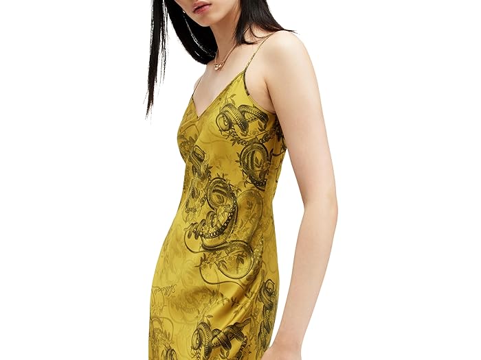 (取寄) オールセインツ レディース ハドリー ドレス AllSaints women Hadley Dress Helena Gold Yellow