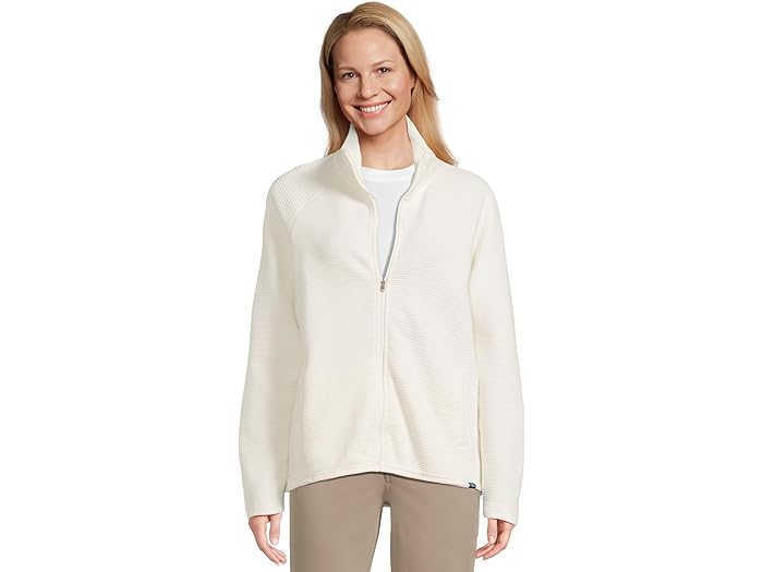 (取寄) エルエルビーン レディース レイクウォッシュド ダブルニット フル-ジップ L.L.Bean women Lakewashed Double-Knit Full-Zip Sea Salt(4)