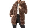 (取寄) カルバンクライン レディース フーデット フォー ファー ジャケット Calvin Klein women Hooded Faux Fur Jacke...