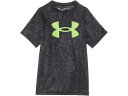 (取寄) アンダーアーマー キッズ ボーイズ テック ビッグ ロゴ ショート スリーブ (ビッグ キッド) Under Armour Kids boys Tech Big Logo Short Sleeve (Big Kid) Black/Cyber Green