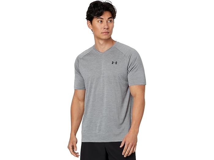 (取寄) アンダーアーマー メンズ Ua テック V-ネック Under Armour men UA Tech V-Neck Steel/Black