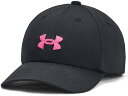 (取寄) アンダーアーマー ガールズ ブリッツィング ハット アジャスタブル (リトル キッズ/ビッグ キッズ) Under Armour girls Blitzing Hat Adjustable (Little Kids/Big Kids) Black/Rebel Pink
