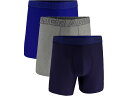 (取寄) アンダーアーマー メンズ 3-パック パフォーマンス テック メッシュ ソリッド 6 ボクサー ブリーフ Under Armour men 3-Pack Performance Tech Mesh Solid 6" Boxer Briefs Midnight Navy