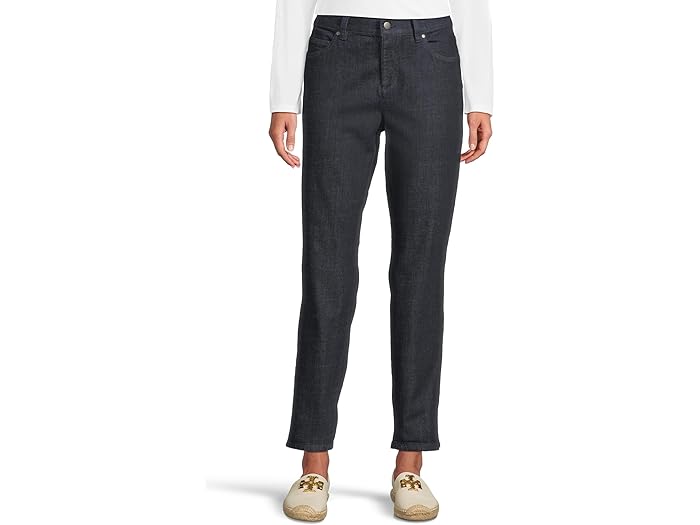 (取寄) アイリーン フィッシャー レディース ハイ ウェスト スリム アンクル パンツ Eileen Fisher women High Waisted Slim Ankle Pants Deep Indigo