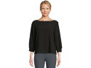 (取寄) アイリーン フィッシャー レディース バトウ ネック 3/4 スリーブ トップ Eileen Fisher women Bateau Neck 3/4 Sleeve Top BLA01