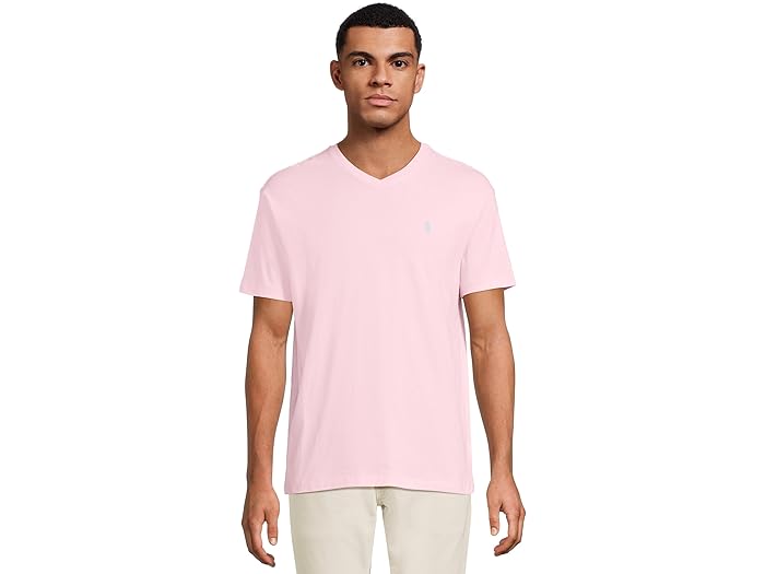 (取寄) ラルフローレン メンズ クラシック フィット ジャージ クルーネック Tシャツ Polo Ralph Lauren men Classic Fit Jersey Crewneck T-Shirt Bath Pink