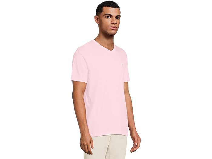 (取寄) ラルフローレン メンズ クラシック フィット ジャージ クルーネック Tシャツ Polo Ralph Lauren men Classic Fit Jersey Crewneck T-Shirt Bath Pink