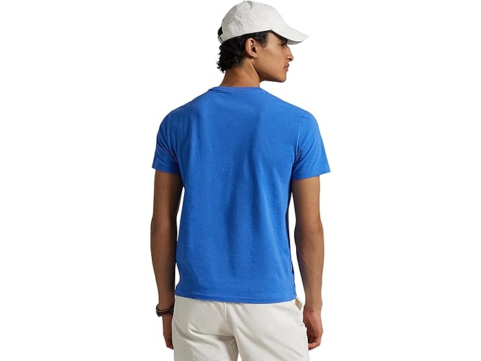 (取寄) ラルフローレン メンズ クラシック フィット ジャージ クルーネック Tシャツ Polo Ralph Lauren men Classic Fit Jersey Crewneck T-Shirt Embayment Blue