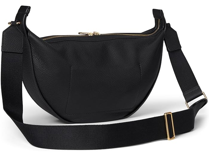 (取寄) エコー ミディアム フォーチュン バッグ ECCO Medium Fortune Bag Black Soft Pebbled Leather