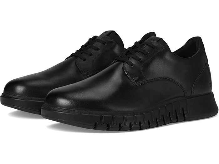 (取寄) エコー メンズ グルーブ スタジオ プレーン トゥ スニーカー ECCO men Gruuv Studio Plain Toe Sneaker Black/Blackのサムネイル