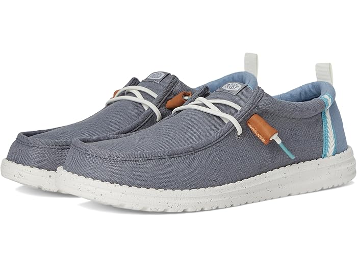 (取寄) ヘイ デュード メンズ ウォーリー サマー リネン Hey Dude men Wally Summer Linen Monument Grey/Faded Denim