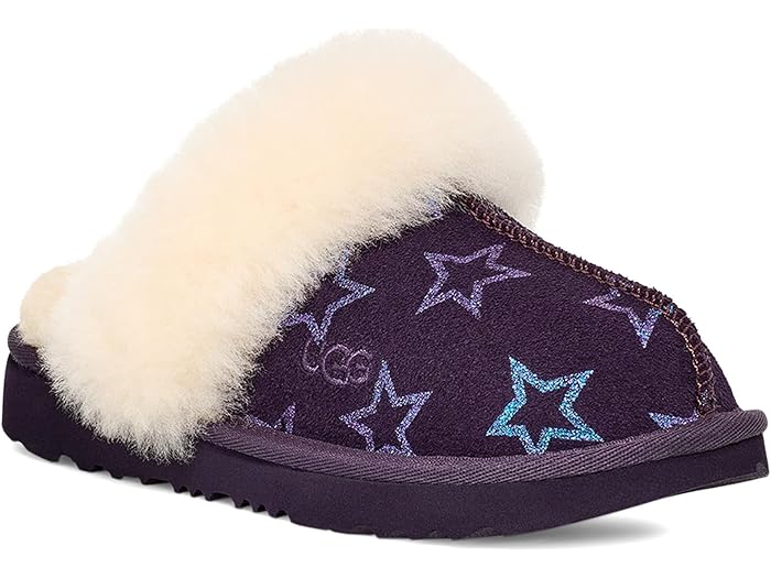 (取寄) アグ キッズ ガールズ コージー リ イリデセント スターズ (トドラー/リトル キッド/ビッグ キッド) UGG Kids girls Cozy II Iridescent Stars (Toddler/Little Kid/Big Kid) Nightshade / Purple Iridescent