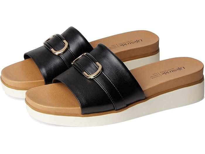 () 饤եȥ饤 ǥ ͥӡ LifeStride women Genevieve Black Faux Leath...