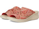(取寄) ライフストライド レディース スマイル 3 スライド LifeStride women Smile 3 Slides Coral Stripe Stretch Fabric