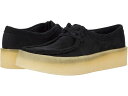 (取寄) クラークス レディース ワラビー カップ ブラック Clarks women Wallabee Cup Black Nubuck