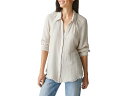 (取寄) マイケル スターズ レディース トーニ ボタン ダウン シャツ Michael Stars women Toni Button Down Shirt Cement