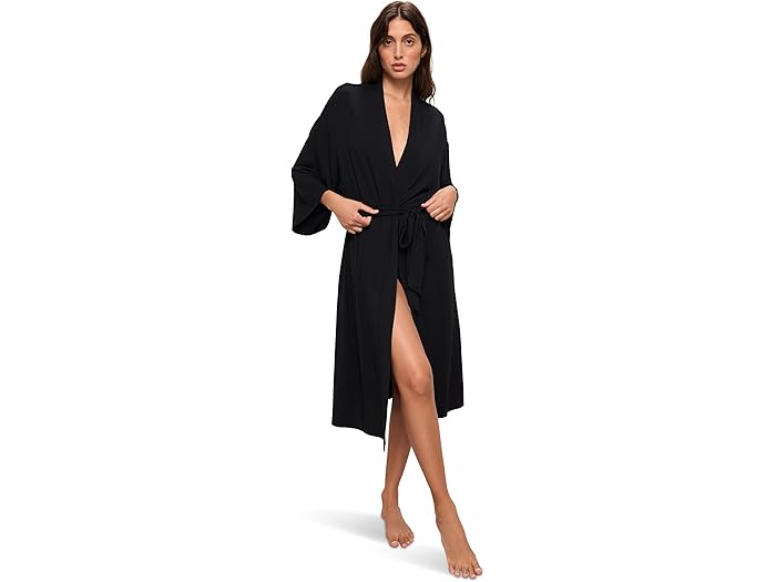 () С ǥ   Eberjey women Gisele Robe Black
