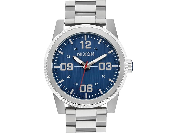 (取寄) ニクソン メンズ コープラル ステインレス スティール Nixon men Corporal Stainless Steel Silver/Indigo