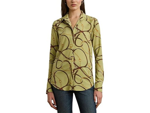 (取寄) ローレン ラルフローレン レディース クラシック フィット ベルティング-プリント クレープ シャツ Lauren Ralph Lauren women Classic Fit Belting-Print Crepe Shirt Green Multi (取寄) ローレン ラルフローレン レディース クラシック フィット ベルティング-プリント クレープ シャツ Lauren Ralph Lauren women Classic Fit Belting-Print Crepe Shirt Green Multi
