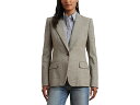 (取寄) ローレン ラルフローレン レディース グレン プレイド コットン ブレンド ツイル ブレーザー Lauren Ralph Lauren women G...
