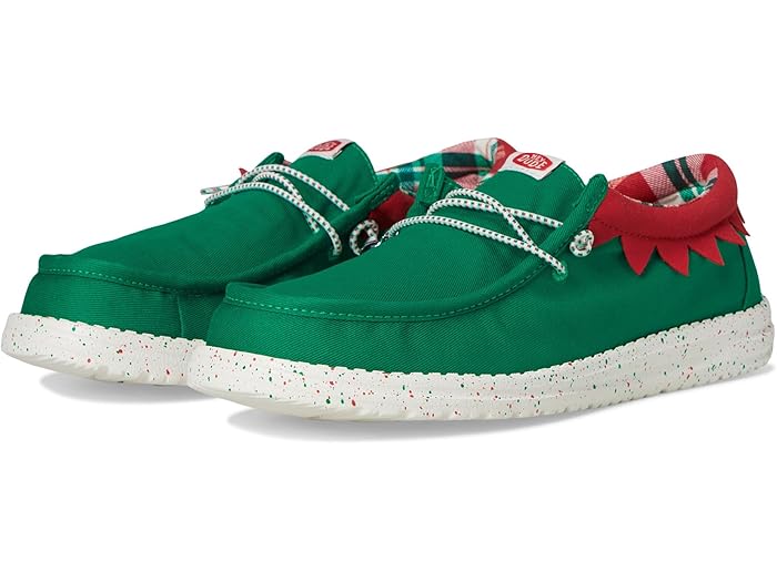() إ ǥ塼  ꡼ ۥǥ  Hey Dude men Wally Holiday Elf Green/R...