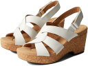 (取寄) クラークス シューズ レディース ジゼル ビーチ ホワイト Clarks women Giselle Beach White Leather