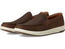 (取寄) フローシャイム メンズ クロスオーバー モック トゥ スリッポン Florsheim men Crossover Moc Toe Slip-On Brown Pull Up