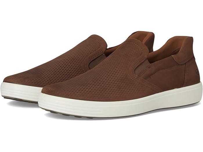 (取寄) エコー メンズ ソフト 7 イージー スリッポン スニーカー ECCO men Soft 7 Easy Slip On Sneaker Cocoa Brown