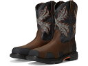 (取寄) アリアット メンズ オーバードライブ ワイド スクエア トゥ コンポジット トゥ ワーク ブーツ Ariat men OverDrive Wide Square Toe Composite Toe Work Boots Brown/Rough Stone